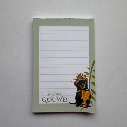 Notitieblokje Ge zijt unne Gouwe