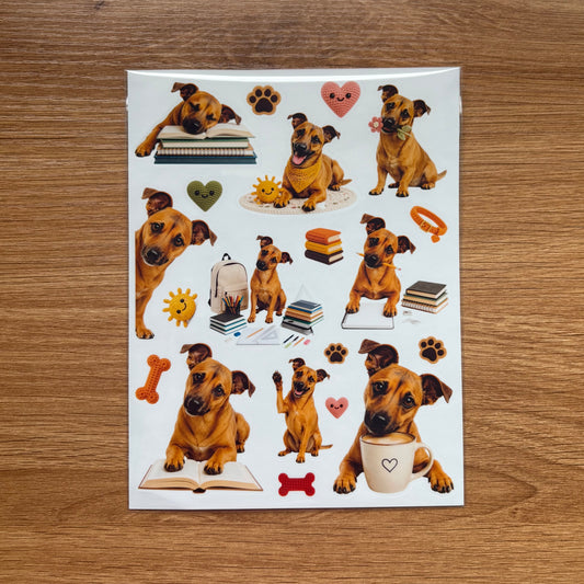 Stickers Balou – Werk en Studie | Vinyl Stickervel